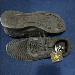 Athletic Works Black Athletic Shoes with Cushioned Sole and Mesh Upper